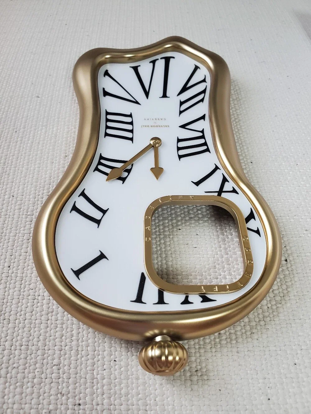 Casetify Salvador Dalí Melting Clock iPhone Case Gold & White